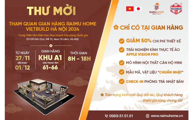 raimuhome tham gia vietbuild ha noi thang 11 2024